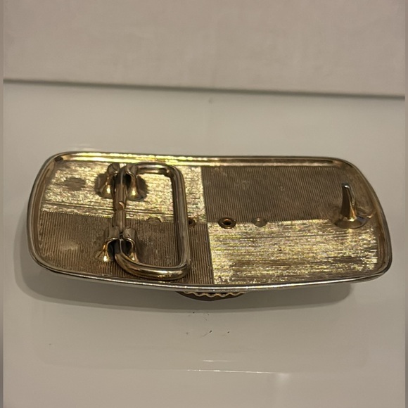 Silver Stone “Tiger Eye” Cabachon  Belt Buckle - Picture 8 of 11